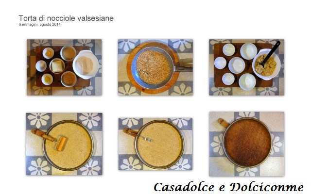 Preparación de la Torta de avellanas de Valsesia